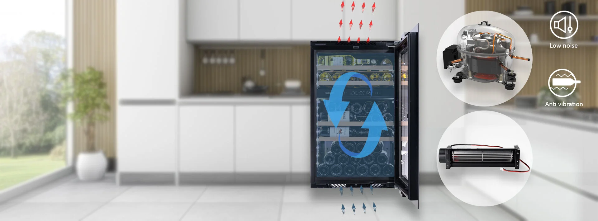 COMPRESOR INVERTER ȘI VENTILATOR CU FLUX TRANSVERSAL